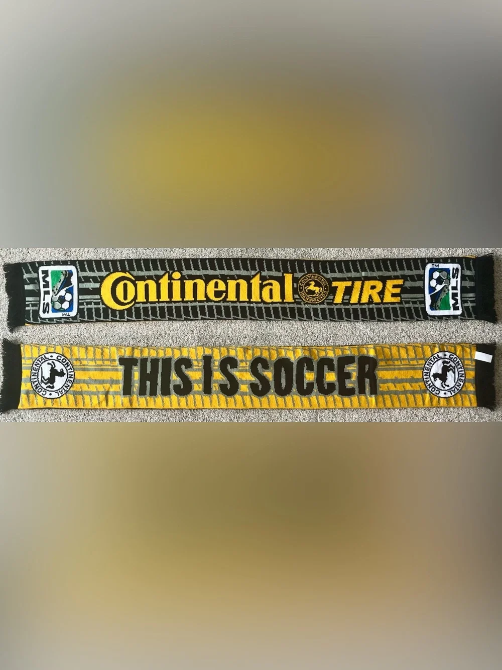 MLS Retro Major League Soccer Continental Tire This Is Soccer Soccer Scarf